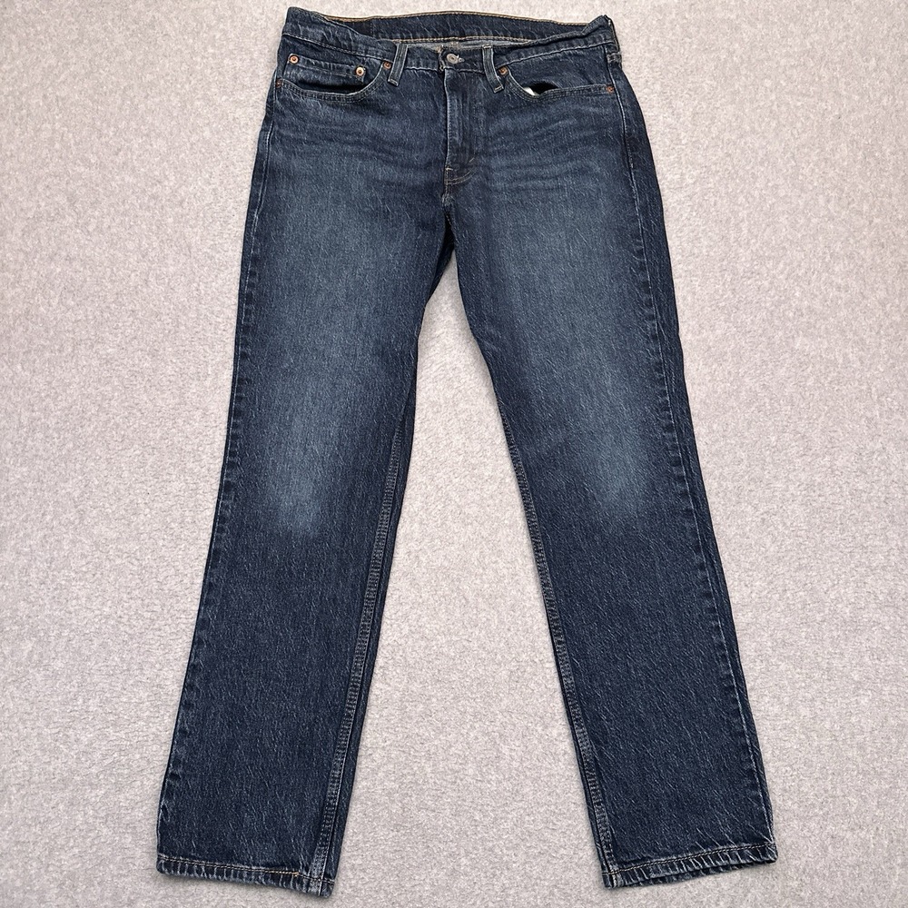Levi's 511 Jeans Men's 33x30* Slim Fit Straight Leg Dark Wash Denim Stretch EUC - Picture 1 of 11